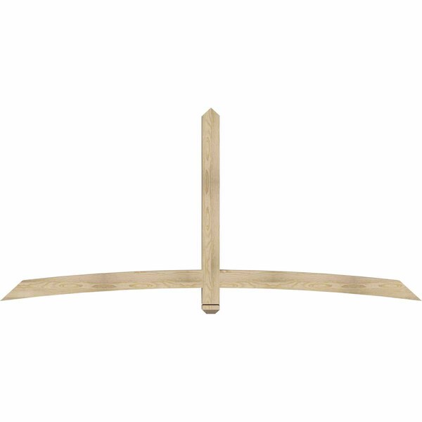 Ekena Millwork Bellingham Rough Sawn Timber Gable Bracket, Douglas Fir, 96"W x 44"H x 4"D x 4"F, 11/12 Pitch GBW096X44X0404BEL00RDF - main